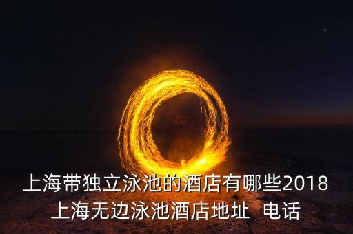 上海带独立泳池的酒店有哪些2018上海无边泳池酒店地址  电话