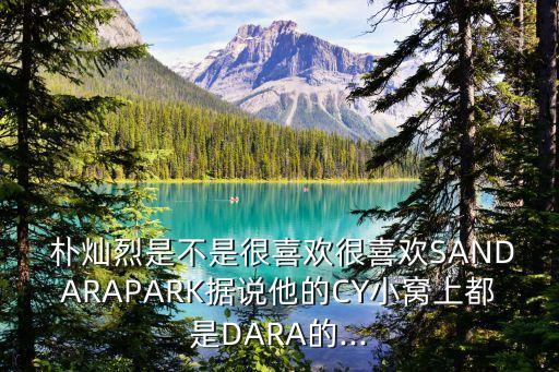  朴灿烈是不是很喜欢很喜欢SANDARAPARK据说他的CY小窝上都是DARA的...