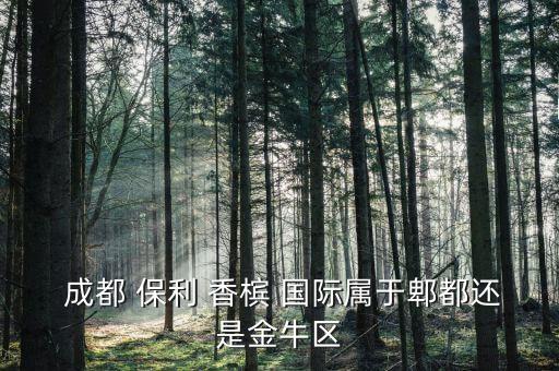  成都 保利 香槟 国际属于郫都还是金牛区