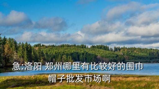 郑州国际小商品城帽子