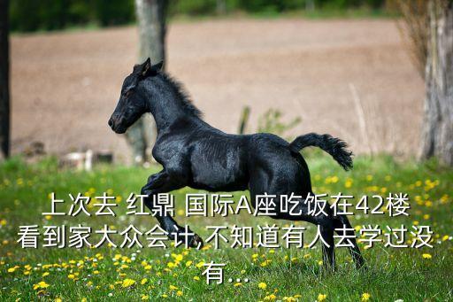 上次去 红鼎 国际A座吃饭在42楼看到家大众会计,不知道有人去学过没有...