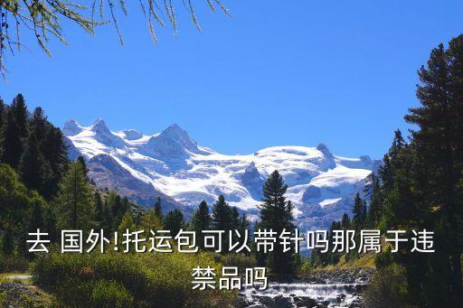 去 国外!托运包可以带针吗那属于违禁品吗