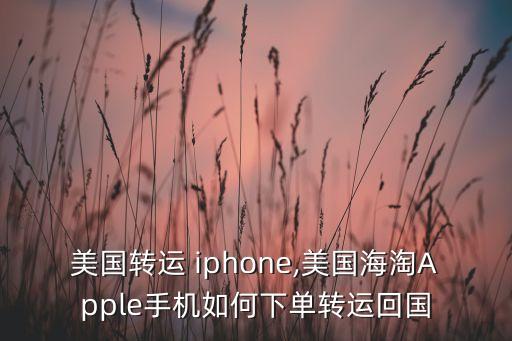 在国外买iphone