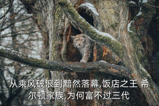 从乘风破浪到黯然落幕,饭店之王 希尔顿家族,为何富不过三代
