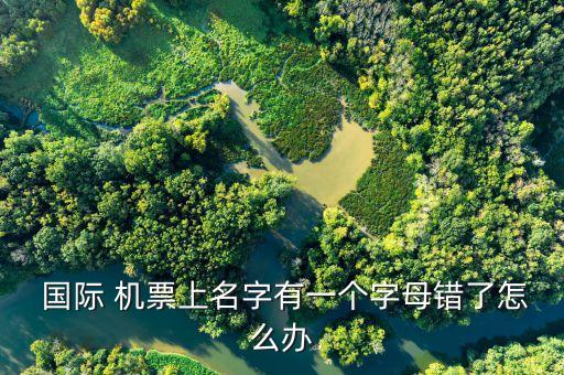  国际 机票上名字有一个字母错了怎么办