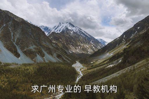 求广州专业的 早教机构