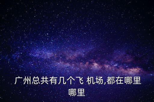  广州总共有几个飞 机场,都在哪里哪里