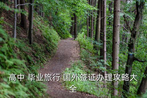 高中 毕业旅行 国外签证办理攻略大全