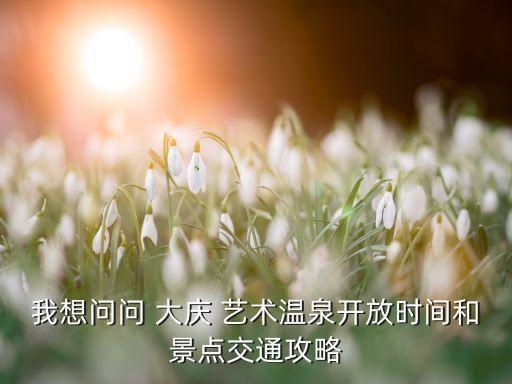 我想问问 大庆 艺术温泉开放时间和景点交通攻略