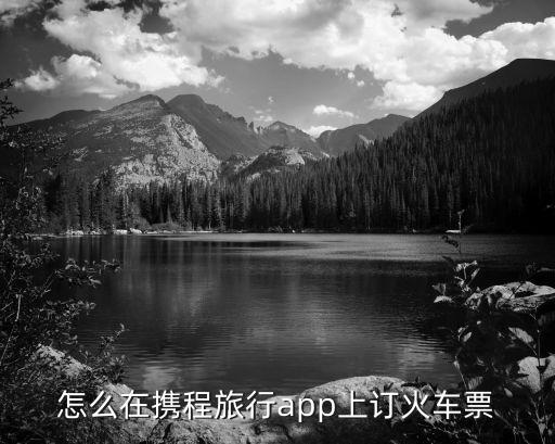 怎么在携程旅行app上订火车票