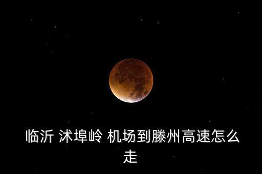  临沂 沭埠岭 机场到滕州高速怎么走