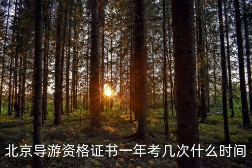 北京导游证2023年考试时间，北京导游证什么时候考试