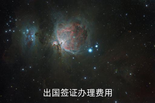 出国签证办理费用