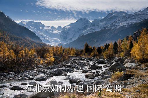 在北京如何办理 国际 驾照
