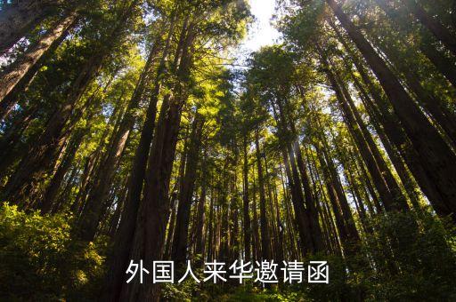 外国人来华邀请函