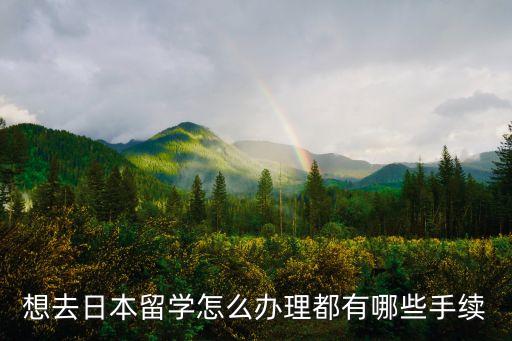 想去日本留学怎么办理都有哪些手续