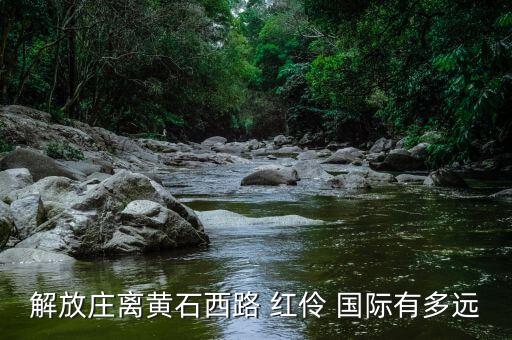 解放庄离黄石西路 红伶 国际有多远