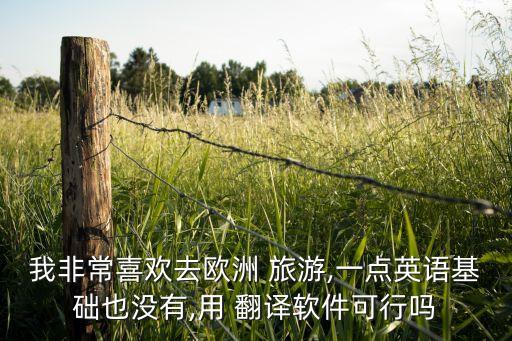 我非常喜欢去欧洲 旅游,一点英语基础也没有,用 翻译软件可行吗