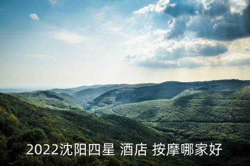 2022沈阳四星 酒店 按摩哪家好