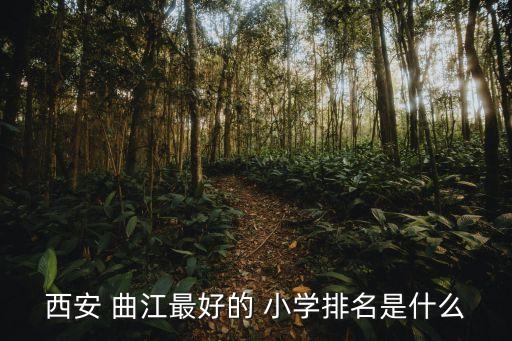 西安 曲江最好的 小学排名是什么