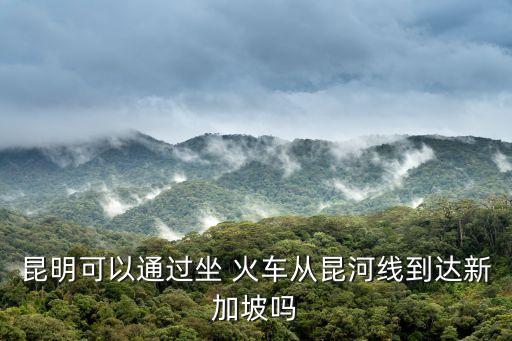 昆明可以通过坐 火车从昆河线到达新加坡吗