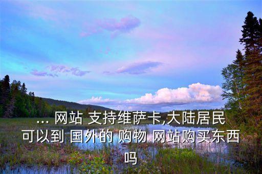 支持国外信用卡的购物网站,被境外购物网站盗刷信用卡
