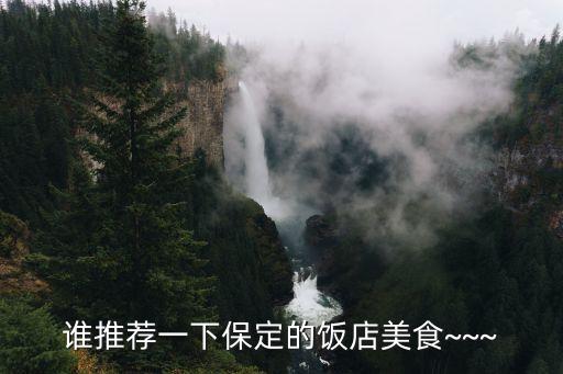 谁推荐一下保定的饭店美食~~~