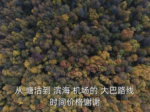 塘沽到滨海国际机场大巴时刻表,天津滨海国际机场距离塘沽有多远