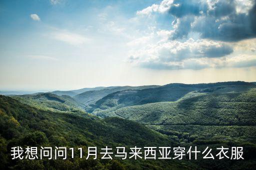 我想问问11月去马来西亚穿什么衣服