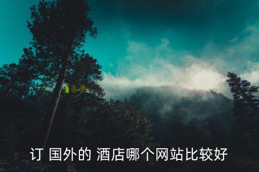 订 国外的 酒店哪个网站比较好