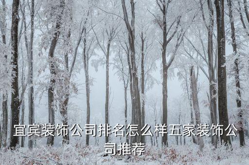  宜宾装饰公司排名怎么样五家装饰公司推荐
