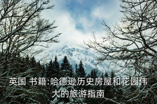 有关国外旅游业的书籍