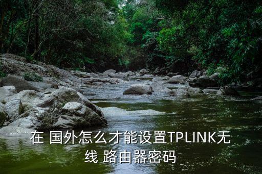 在 国外怎么才能设置TPLINK无线 路由器密码