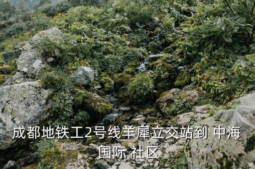 成都地铁工2号线羊犀立交站到 中海 国际 社区