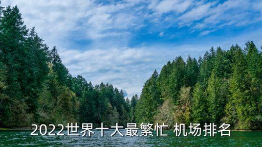 2022世界十大最繁忙 机场排名