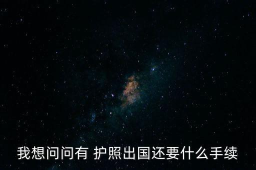 我想问问有 护照出国还要什么手续