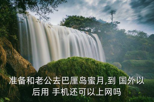 准备和老公去巴厘岛蜜月,到 国外以后用 手机还可以上网吗