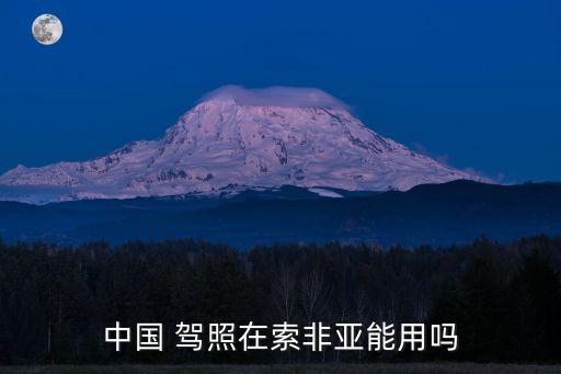 中国 驾照在索非亚能用吗
