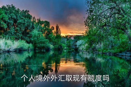 个人境外外汇取现有额度吗