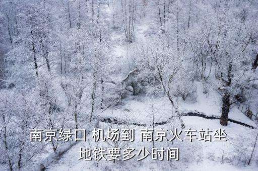 南京禄口国际机场有地铁吗