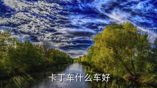  卡丁车什么车好