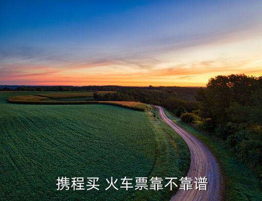  携程买 火车票靠不靠谱