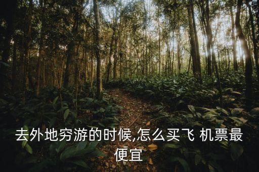 去外地穷游的时候,怎么买飞 机票最便宜