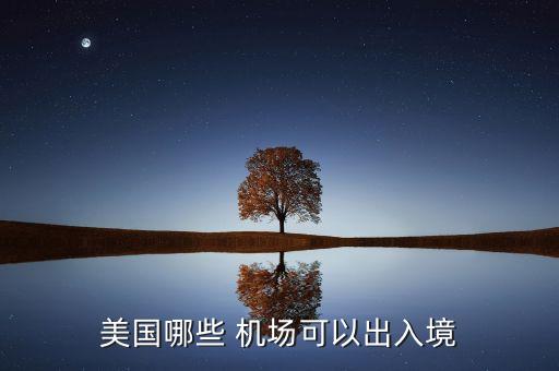 美国哪些 机场可以出入境