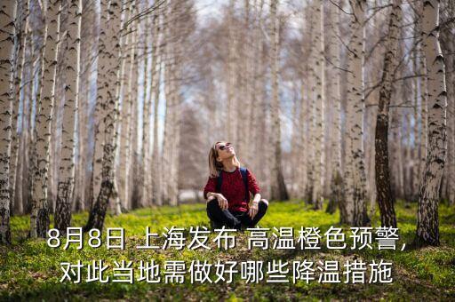 8月8日 上海发布 高温橙色预警,对此当地需做好哪些降温措施