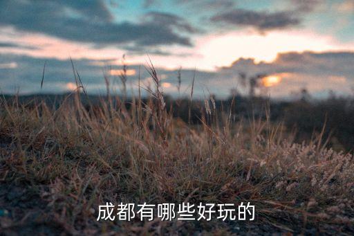 成都旅游推荐，成都有哪些好玩的