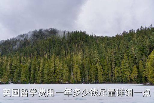 英国留学费用一年多少钱尽量详细一点