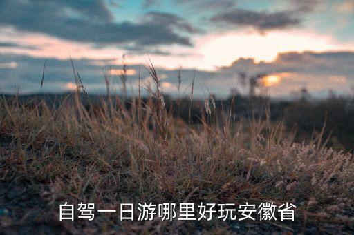 自驾一日游哪里好玩安徽省