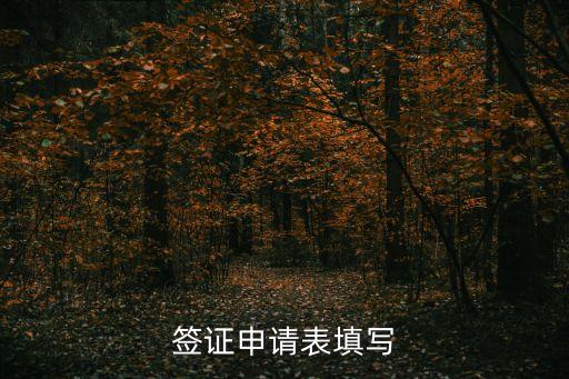 出入境签证申请表，签证申请表填写