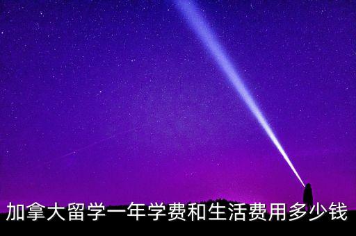 加拿大留学一年学费和生活费用多少钱